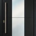Modern Entry Contemporary Front Door with steel plate installed by modern-soors.ca in Brampton, Ontarion-Picture#MED157