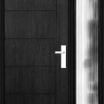 Richerson Mastergrain Fiberglass Front Door with Side Lite Contemporary Collection