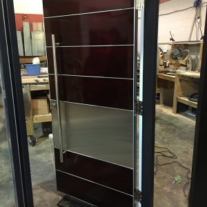 Modern Aluminum Powder Coated Door with Stainless Steel with multi points locks manufactured by Modern Doors