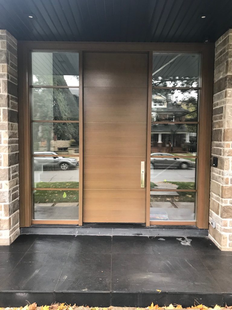 Modern Exterior Single Door Double Side Light - Modern Doors