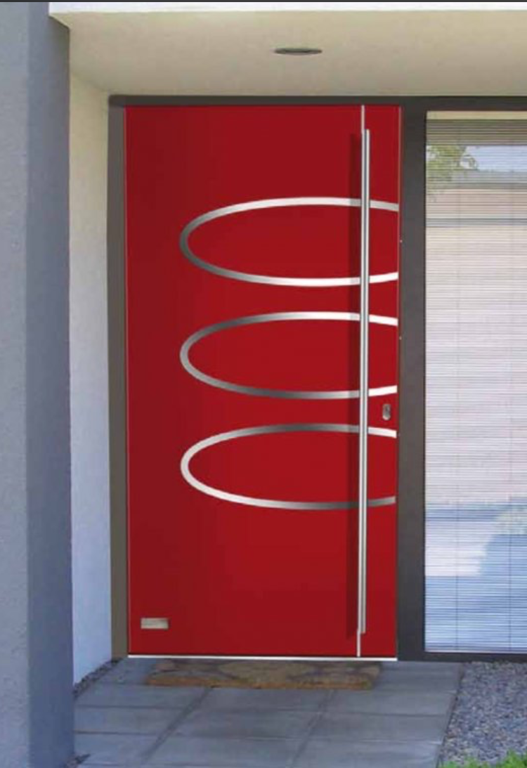 Modern Exterior Door Stainless Steele Decorative