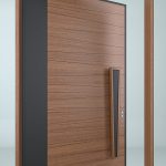 Solid Wood Single Entrance door Italian Design Multi Point Lock