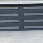 Modern 8 Panel Garage Door Fiberglass Wood Grain