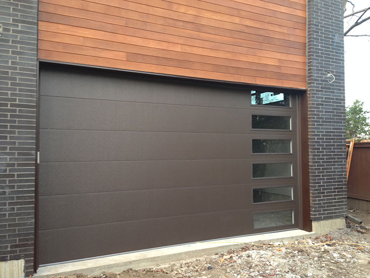 Fiberglass Garage Doors-Modern Fiberglass Garage Doors installed in Modern and Luxury house in Richmond Hill