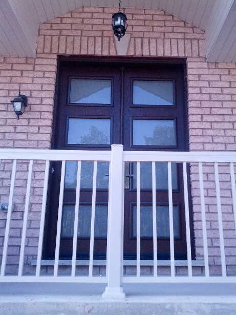 Modern Double Front Entry Doors installed in Newmarket by Windows and Doors Toronto