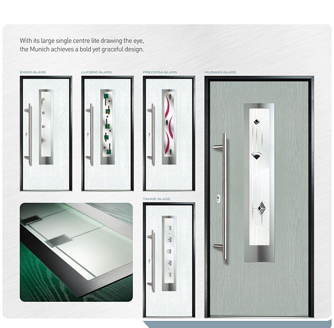 Modern Entry Door- Fiberglass Modern Door with latest design and multipoint locks installed in richmond hill by modern-doors
