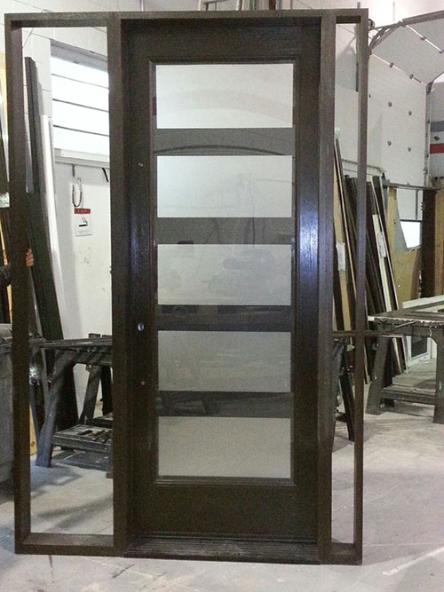 ModrnContemporary Front Fiberglass Door Manufactured by modern-doors.ca-Picture#MED158